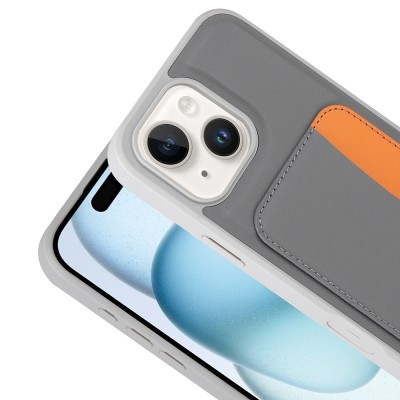 Apple iPhone 13 Kılıf Kartlıklı Zore X-Kart Silikon Kapak - 12