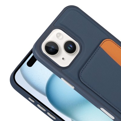Apple iPhone 13 Kılıf Kartlıklı Zore X-Kart Silikon Kapak - 13