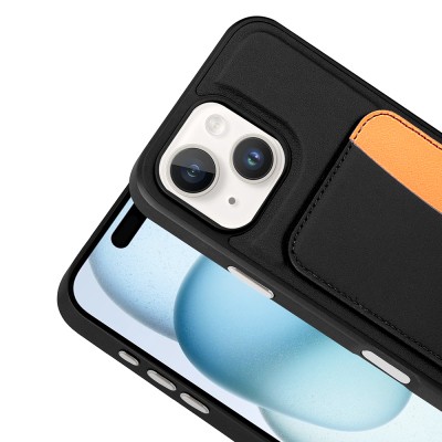 Apple iPhone 13 Kılıf Kartlıklı Zore X-Kart Silikon Kapak - 14