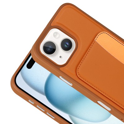 Apple iPhone 13 Kılıf Kartlıklı Zore X-Kart Silikon Kapak - 16