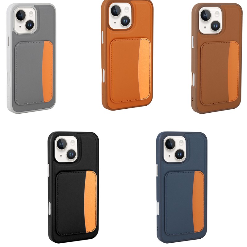 Apple iPhone 13 Kılıf Kartlıklı Zore X-Kart Silikon Kapak - 17