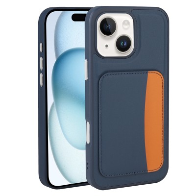 Apple iPhone 13 Kılıf Kartlıklı Zore X-Kart Silikon Kapak - 5