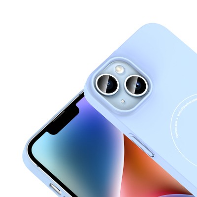Apple iPhone 13 Kılıf M-Safe Şarj Özellikli Kamera Korumalı Zore Elio Sert PC Kapak - 17