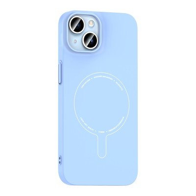Apple iPhone 13 Kılıf M-Safe Şarj Özellikli Kamera Korumalı Zore Elio Sert PC Kapak - 9