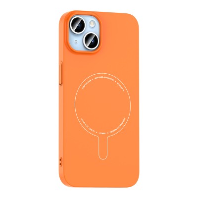 Apple iPhone 13 Kılıf M-Safe Şarj Özellikli Kamera Korumalı Zore Elio Sert PC Kapak - 11