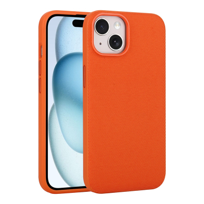 Apple iPhone 13 Kılıf M-Safe Şarj Özellikli Kumaş Tasarımlı Zore Miami Sert PC Kapak - Zore
