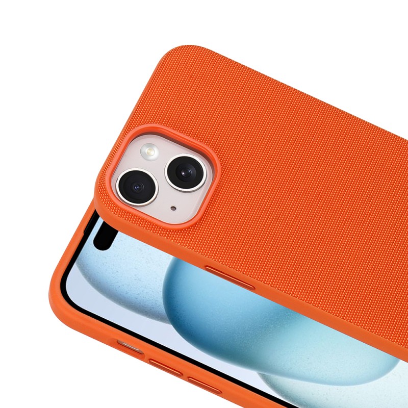 Apple iPhone 13 Kılıf M-Safe Şarj Özellikli Kumaş Tasarımlı Zore Miami Sert PC Kapak - 13