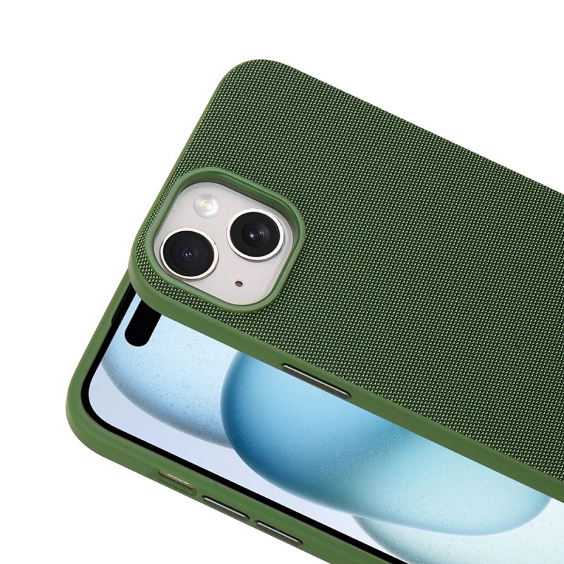 Apple iPhone 13 Kılıf M-Safe Şarj Özellikli Kumaş Tasarımlı Zore Miami Sert PC Kapak - 14