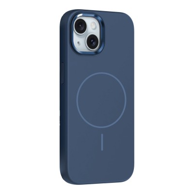 Apple iPhone 13 Kılıf M-Safe Şarj Özellikli Metal Kamera Çerçeveli Zore Edi Silikon Kapak - 8