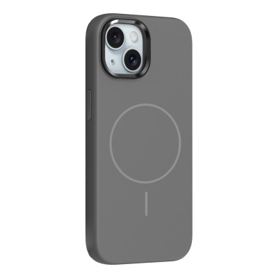 Apple iPhone 13 Kılıf M-Safe Şarj Özellikli Metal Kamera Çerçeveli Zore Edi Silikon Kapak - 9