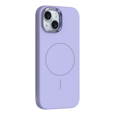 Apple iPhone 13 Kılıf M-Safe Şarj Özellikli Metal Kamera Çerçeveli Zore Edi Silikon Kapak - 6