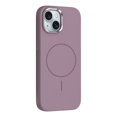 Apple iPhone 13 Kılıf M-Safe Şarj Özellikli Metal Kamera Çerçeveli Zore Edi Silikon Kapak - 7