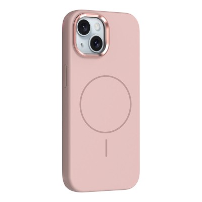 Apple iPhone 13 Kılıf M-Safe Şarj Özellikli Metal Kamera Çerçeveli Zore Edi Silikon Kapak - 3