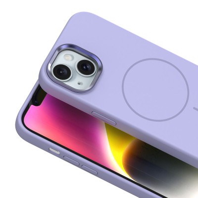 Apple iPhone 13 Kılıf M-Safe Şarj Özellikli Metal Kamera Çerçeveli Zore Edi Silikon Kapak - 18