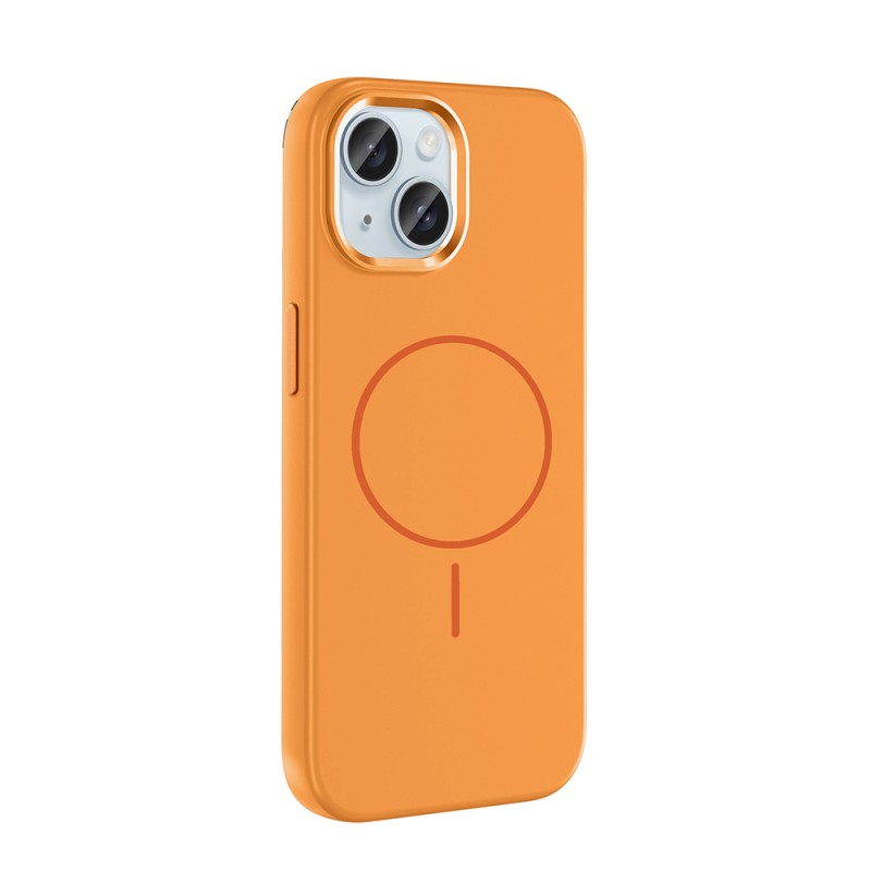 Apple iPhone 13 Kılıf M-Safe Şarj Özellikli Metal Kamera Çerçeveli Zore Edi Silikon Kapak - 12