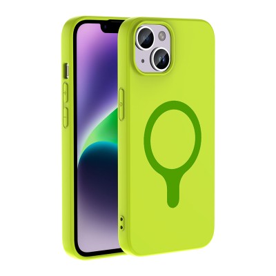 Apple iPhone 13 Kılıf M-Safe Şarj Özellikli Zore Aris Silikon Kapak - 16
