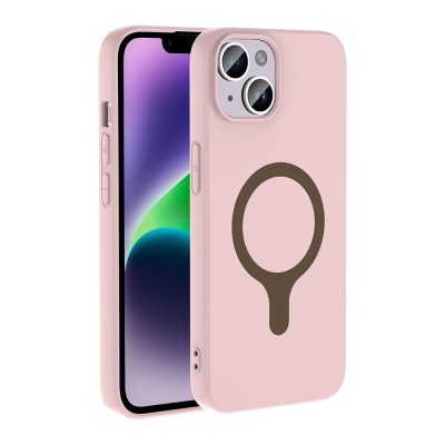 Apple iPhone 13 Kılıf M-Safe Şarj Özellikli Zore Aris Silikon Kapak - 22