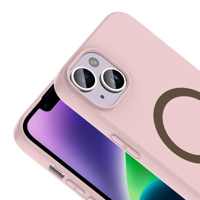 Apple iPhone 13 Kılıf M-Safe Şarj Özellikli Zore Aris Silikon Kapak - 23