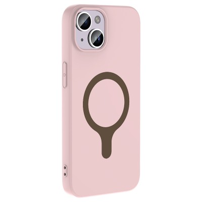 Apple iPhone 13 Kılıf M-Safe Şarj Özellikli Zore Aris Silikon Kapak - 24