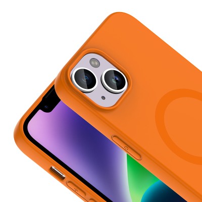 Apple iPhone 13 Kılıf M-Safe Şarj Özellikli Zore Aris Silikon Kapak - 26