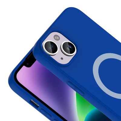 Apple iPhone 13 Kılıf M-Safe Şarj Özellikli Zore Aris Silikon Kapak - 29
