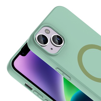 Apple iPhone 13 Kılıf M-Safe Şarj Özellikli Zore Aris Silikon Kapak - 32
