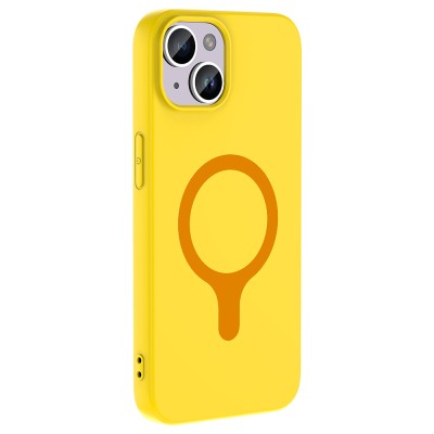 Apple iPhone 13 Kılıf M-Safe Şarj Özellikli Zore Aris Silikon Kapak - 36