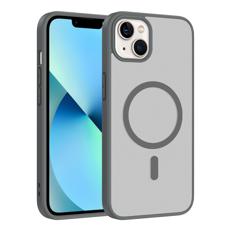 Apple iPhone 13 Kılıf M-safe Şarj Özellikli Zore Babet Kapak - 5