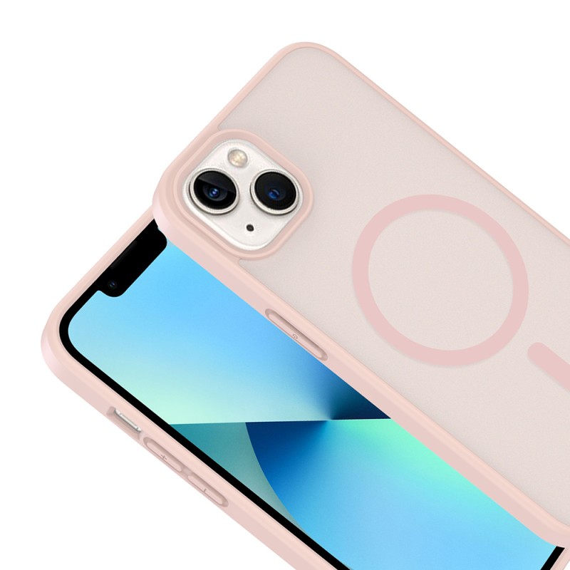 Apple iPhone 13 Kılıf M-safe Şarj Özellikli Zore Babet Kapak - 19