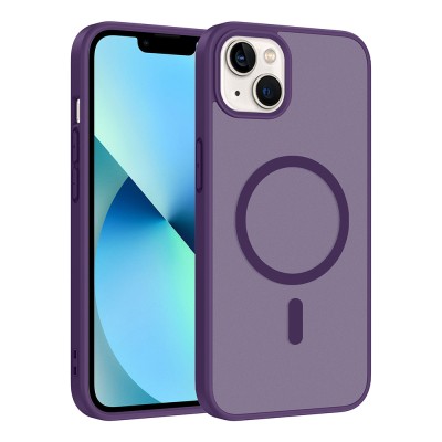 Apple iPhone 13 Kılıf M-safe Şarj Özellikli Zore Babet Kapak - 7