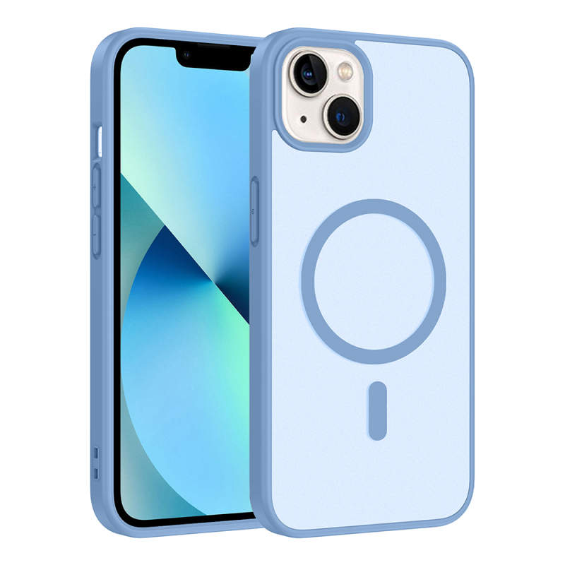 Apple iPhone 13 Kılıf M-safe Şarj Özellikli Zore Babet Kapak - 23