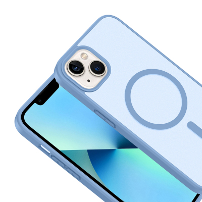 Apple iPhone 13 Kılıf M-safe Şarj Özellikli Zore Babet Kapak - 24