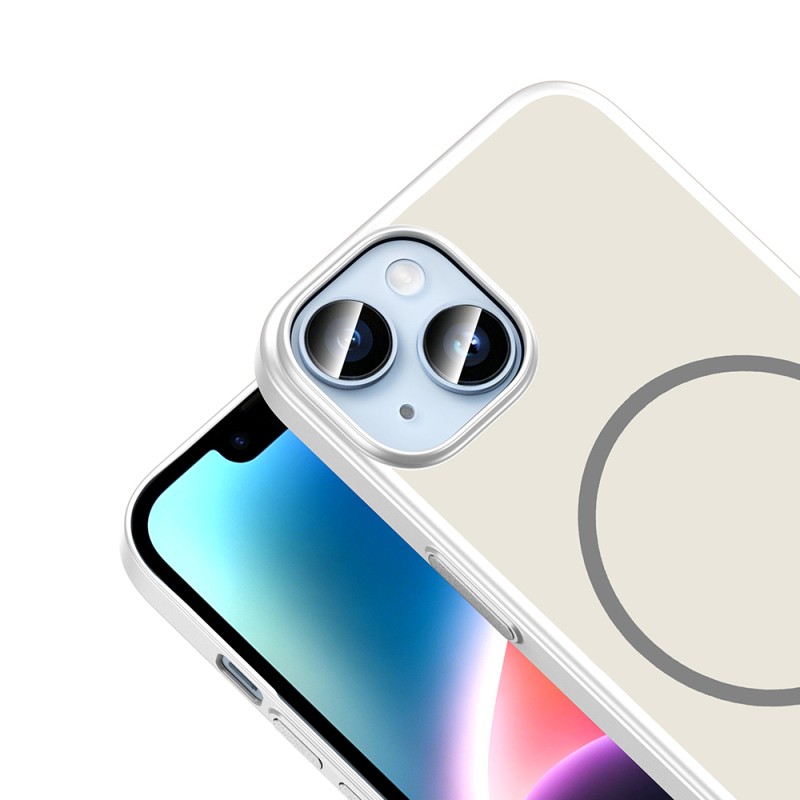 Apple iPhone 13 Kılıf M-Safe Şarj Özellikli Zore Lora PC Kapak - 15