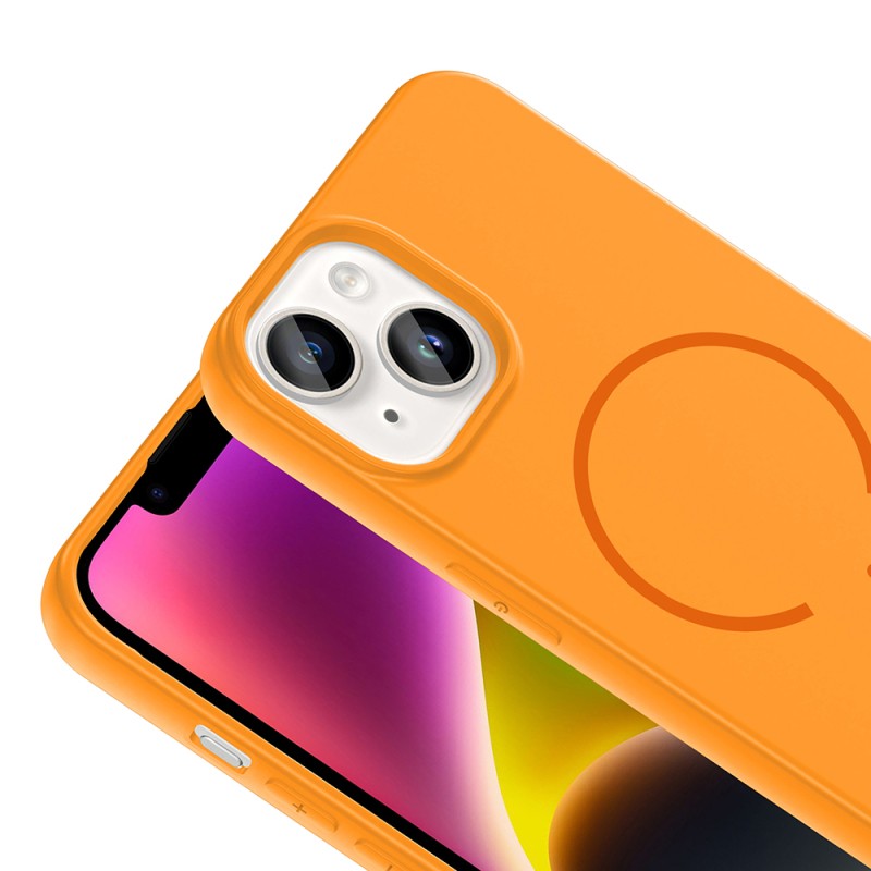Apple iPhone 13 Kılıf M-safe Şarj Özellikli Zore Meta Kapak - 18
