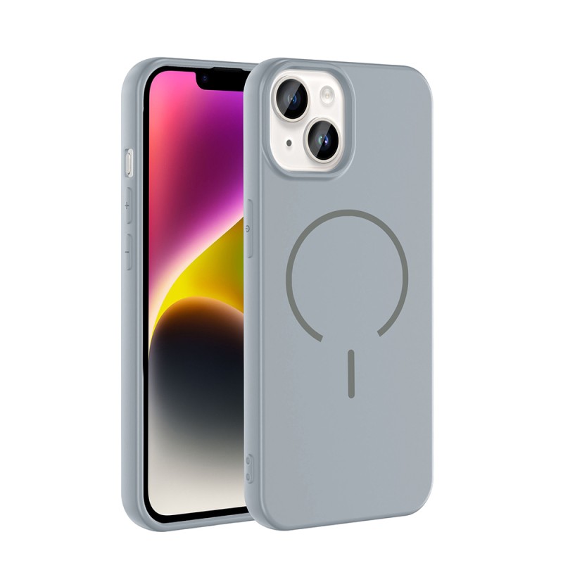 Apple iPhone 13 Kılıf M-safe Şarj Özellikli Zore Meta Kapak - 4
