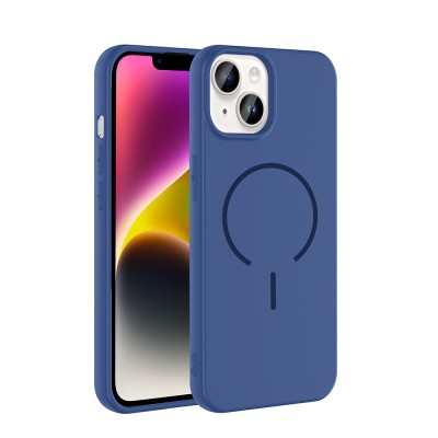 Apple iPhone 13 Kılıf M-safe Şarj Özellikli Zore Meta Kapak - 7