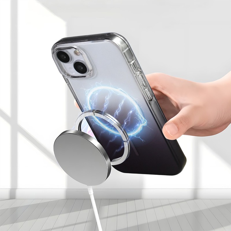 Apple iPhone 13 Kılıf M-Safe Şarj Özellikli Zore Septik Silikon Kapak - 21