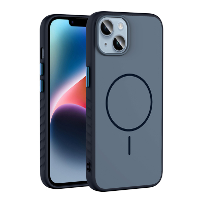 Apple iPhone 13 Kılıf M-safe Şarj Özellikli Zore Tea Kapak - Zore