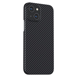 Apple iPhone 13 Kılıf M-safe Özellikli Karbon Fiber Benks Essential Kevlar Kapak - Benks