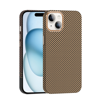 Apple iPhone 13 Kılıf M-safe Şarj Özellikli Karbon Fiber Görünümlü Zore Gros Kapak - Zore