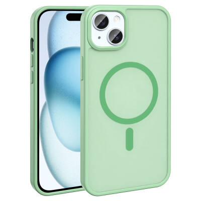 Apple iPhone 13 Kılıf M-safe Şarj Özellikli Mat Arka Yüzey Zore Sio Kapak - Zore