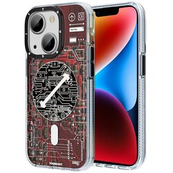 Apple iPhone 13 Kılıf M-safe Şarj Özellikli YoungKit Technology Serisi Kapak - Youngkit