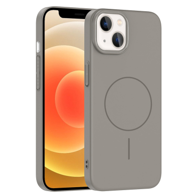 Apple iPhone 13 Kılıf M-safe Şarj Özellikli Zore Ruby Sert Kapak - Zore