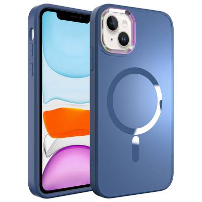 Apple iPhone 13 Kılıf M-safe Wireless Şarj Özellikli Zore Stil Kapak - Zore