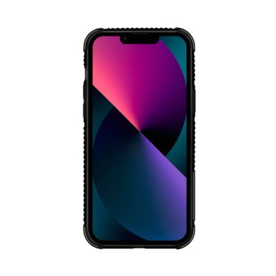 Apple iPhone 13 Kılıf Skinarma Holografik Tasarımlı Standlı Deri Görünümlü Kira Kodo Kapak - 2