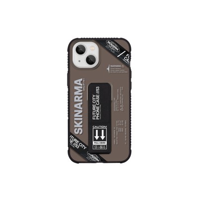 Apple iPhone 13 Kılıf Skinarma Şeffaf Desenli Airbag Tasarımlı Standlı Shimma Kapak - 2