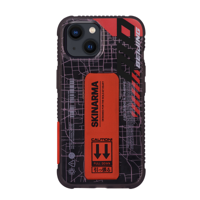 Apple iPhone 13 Kılıf Skinarma Şeffaf Desenli Standlı Ryoiki Kapak - Skinarma