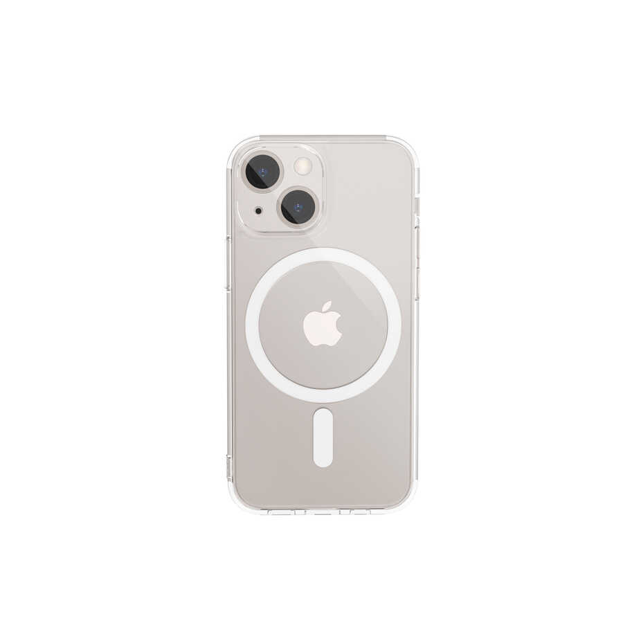 Apple iPhone 13 Kılıf Wiwu Magnetic Crystal Kapak - Renksiz