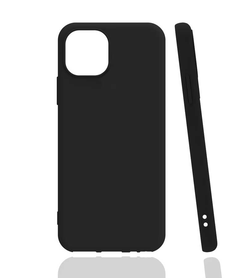 Apple iPhone 13 Kılıf Zore Biye Silikon - Siyah