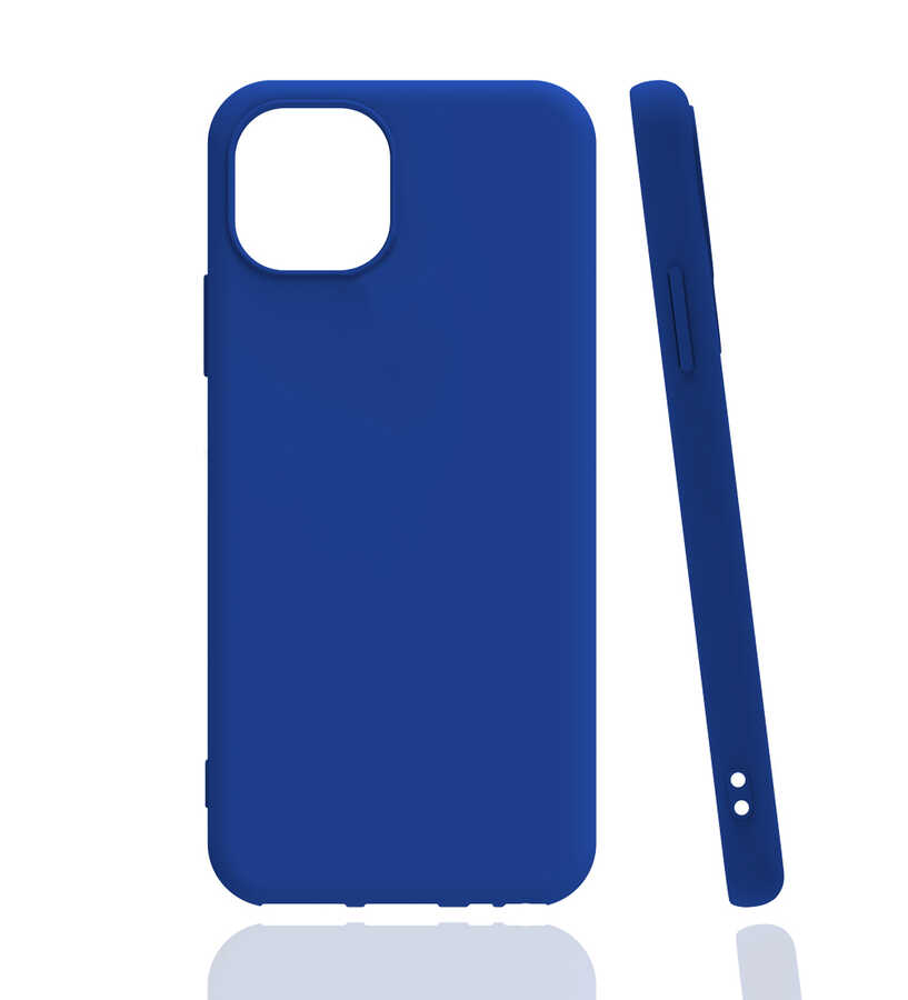 Apple iPhone 13 Kılıf Zore Biye Silikon - Mavi